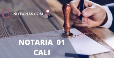 notaria 1 de cali horario, telefono, direccion, correo