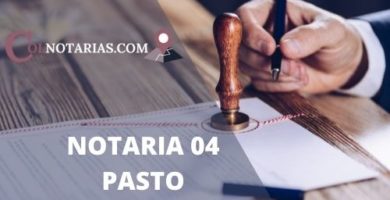 notaria 4 de pasto horario, telefono, direccion, correo