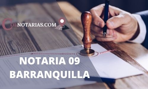 notaria barranquilla 9 horario, telefono, direccion, correo